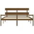 Cama personas mayores cabecero madera marrón miel 200x200