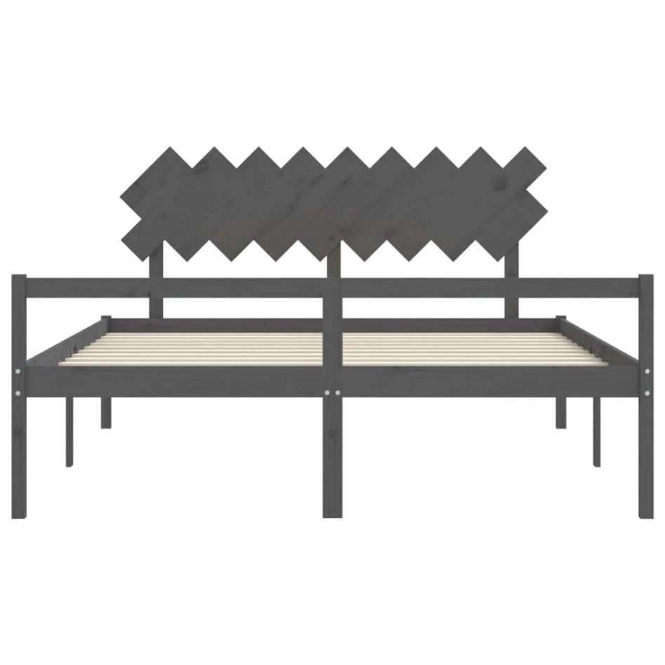 Cama de matrimonio personas mayores cabecero madera maciza