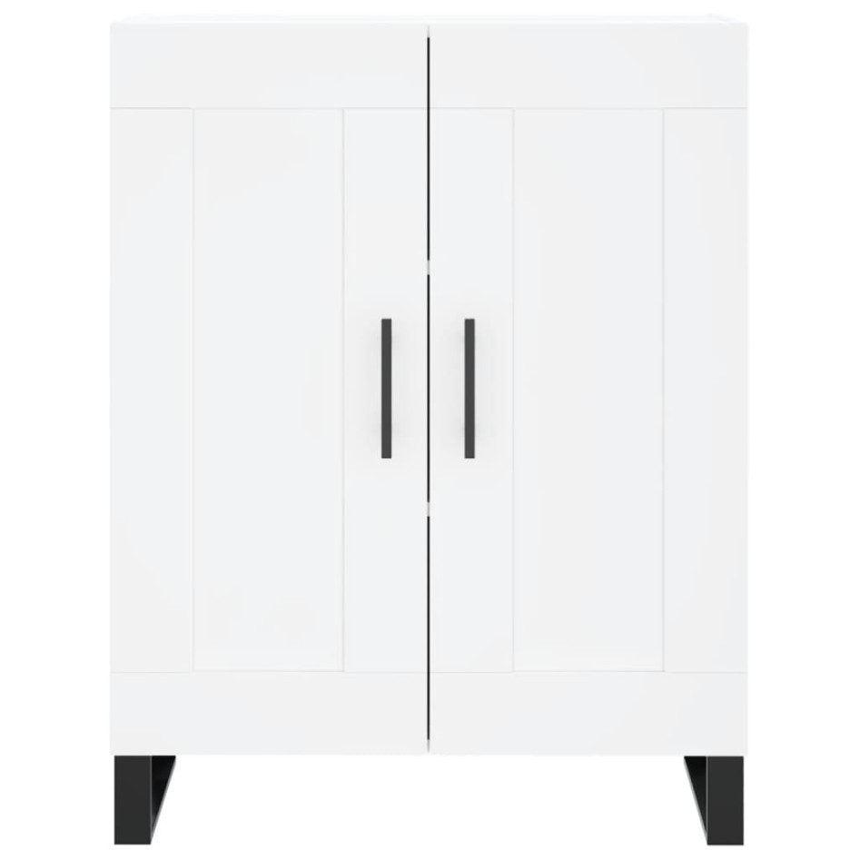 Aparador alto madera contrachapada blanco 69,5x34x180
