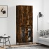 Aparador alto madera contrachapada roble ahumado 69,5x34x180