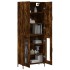 Aparador alto madera contrachapada roble ahumado 69,5x34x180