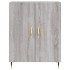 Aparador alto madera contrachapada gris sonoma 69,5x34x180