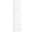 Aparador alto madera contrachapada blanco 34,5x34x180