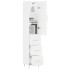Aparador alto madera contrachapada blanco 34,5x34x180