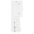 Aparador alto madera contrachapada blanco 34,5x34x180