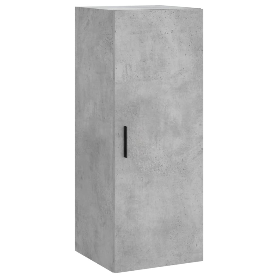Aparador de madera contrachapada gris hormigón 34,5x34x180