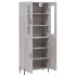 Aparador alto madera contrachapada gris sonoma 69,5x34x180