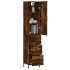Aparador de madera contrachapada roble ahumado 34,5x34x180