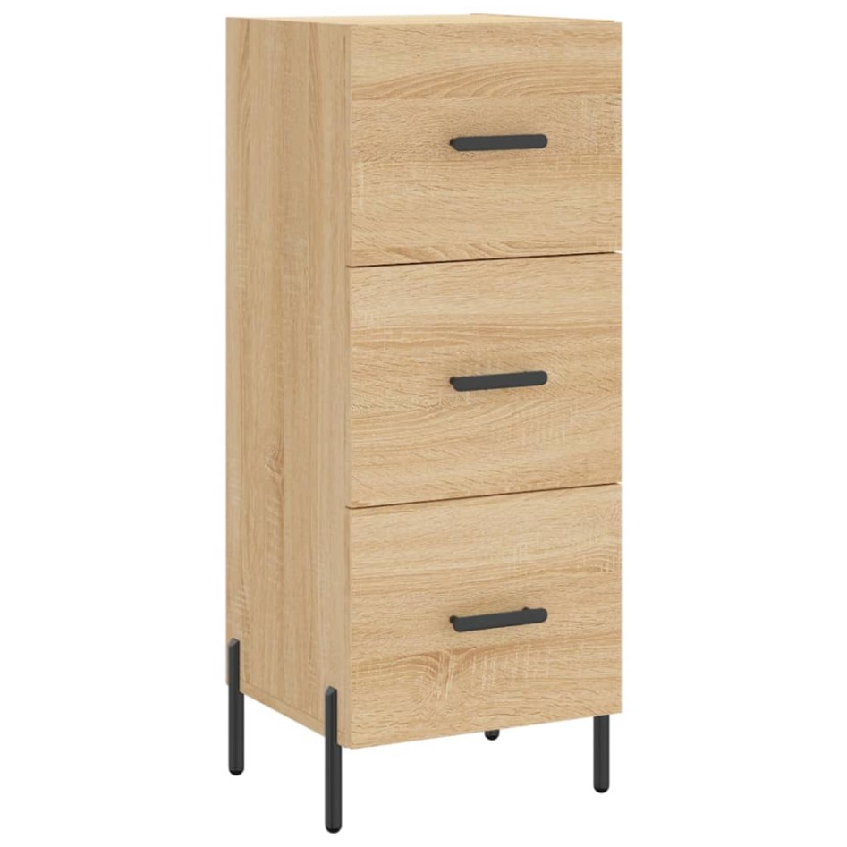 Aparador de madera contrachapada roble Sonoma 34,5x34x180
