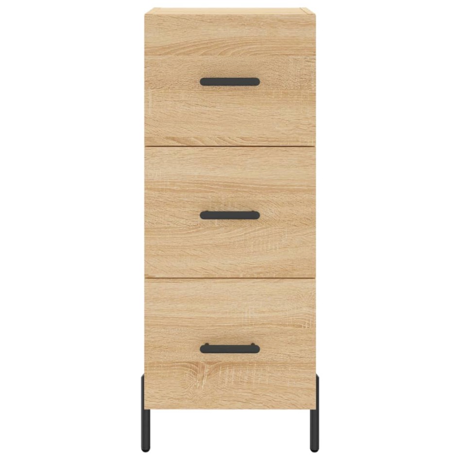 Aparador de madera contrachapada roble Sonoma 34,5x34x180