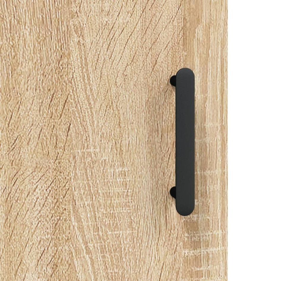 Aparador de madera contrachapada roble Sonoma 34,5x34x180