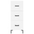 Aparador alto madera contrachapada blanco 34,5x34x180