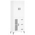 Aparador alto madera contrachapada blanco 69,5x34x180