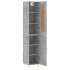 Aparador de madera contrachapada gris hormigón 34,5x34x180
