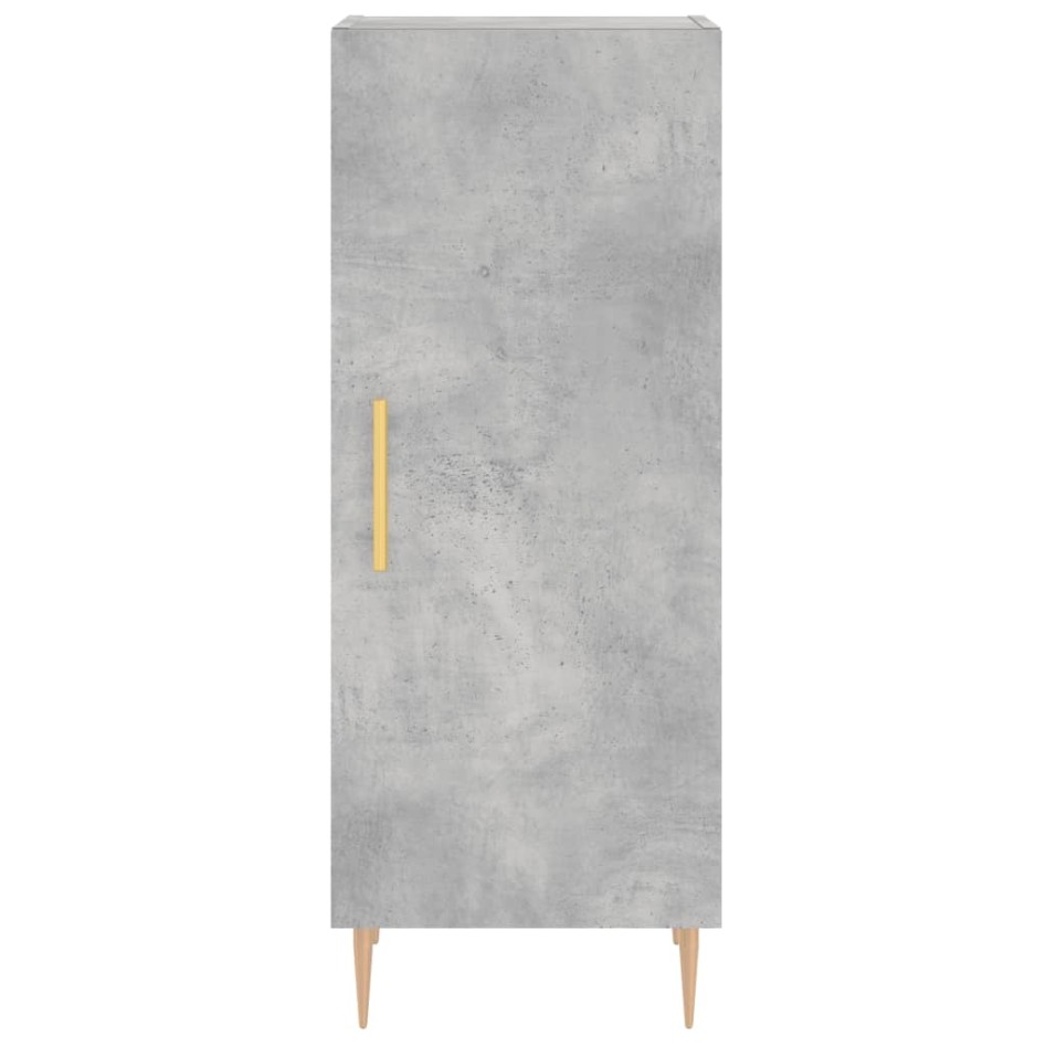 Aparador de madera contrachapada gris hormigón 34,5x34x180