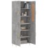 Aparador alto madera contrachapada gris hormigón 69,5x34x180
