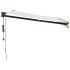 Toldo retráctil automático color crema 3,5x2,5