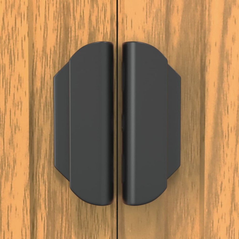 Cobertizo jardín acero galvanizado marrón claro 192x191x223