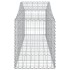 Cestas de gaviones 4 uds forma de arco hierro 200x50x60/80