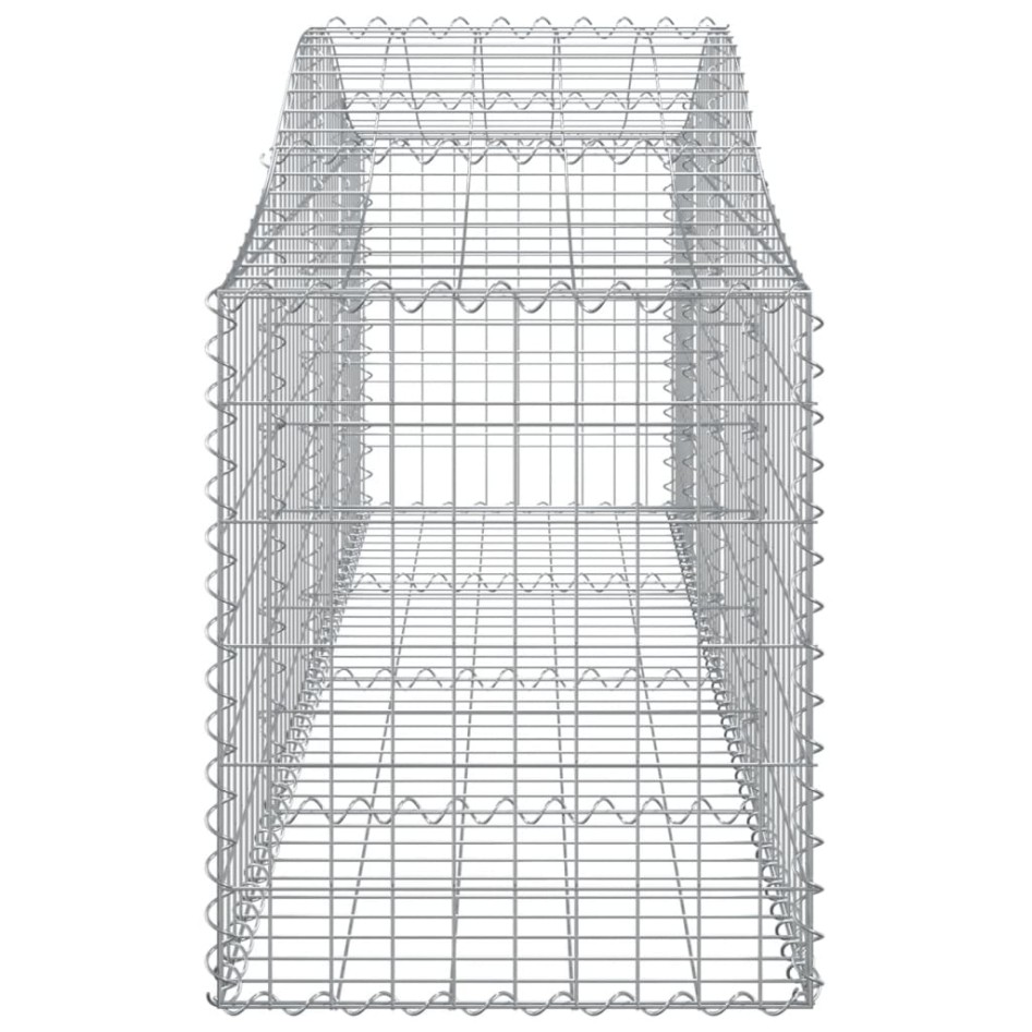 Cestas de gaviones 4 uds forma de arco hierro 200x50x60/80