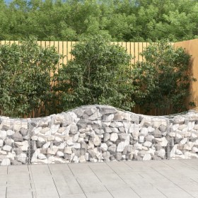 Cestas gaviones 3 uds forma de arco hierro 200x50x60/80