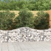 Cestas gaviones 3 uds forma de arco hierro 200x50x60/80 cm