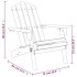 Sillas de jardín Adirondack con reposapiés 2 uds madera