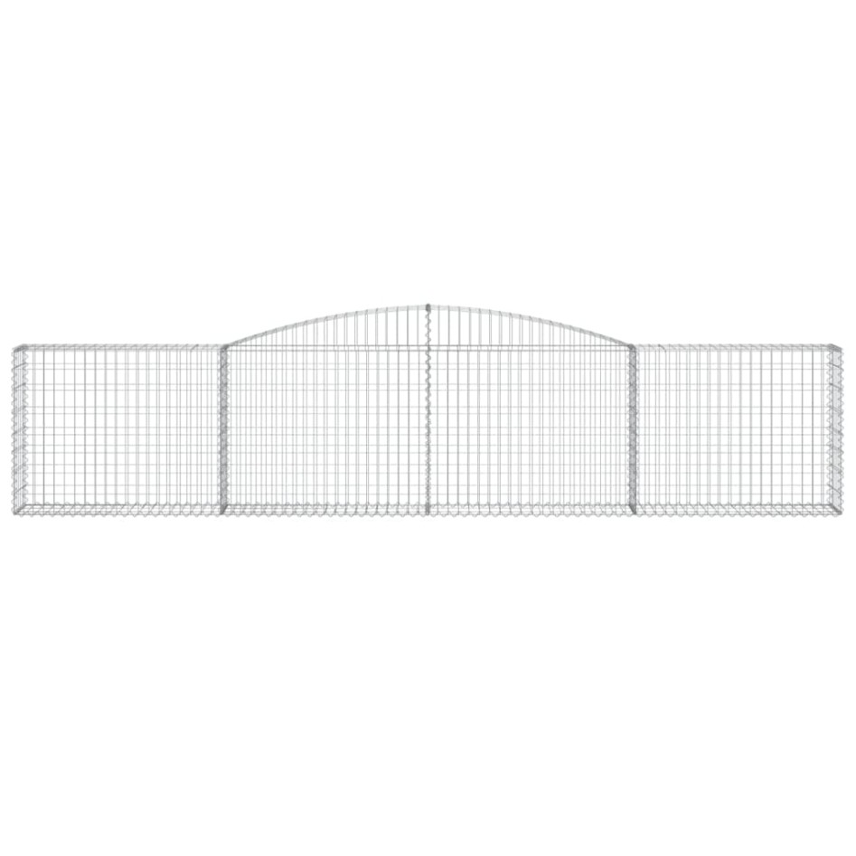 Cestas de gaviones 3 uds forma de arco hierro 400x30x80/100