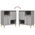 Aparadores 3 uds madera contrachapada gris Sonoma 60x35x70