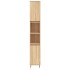 Set de muebles de baño 3 pzas madera contrachapada roble
