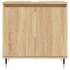 Set de muebles de baño 3 pzas madera contrachapada roble