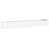 Gallinero con techo acero galvanizado gris claro 803x98x90