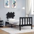 Estructura de cama individual con cabecero madera maciza