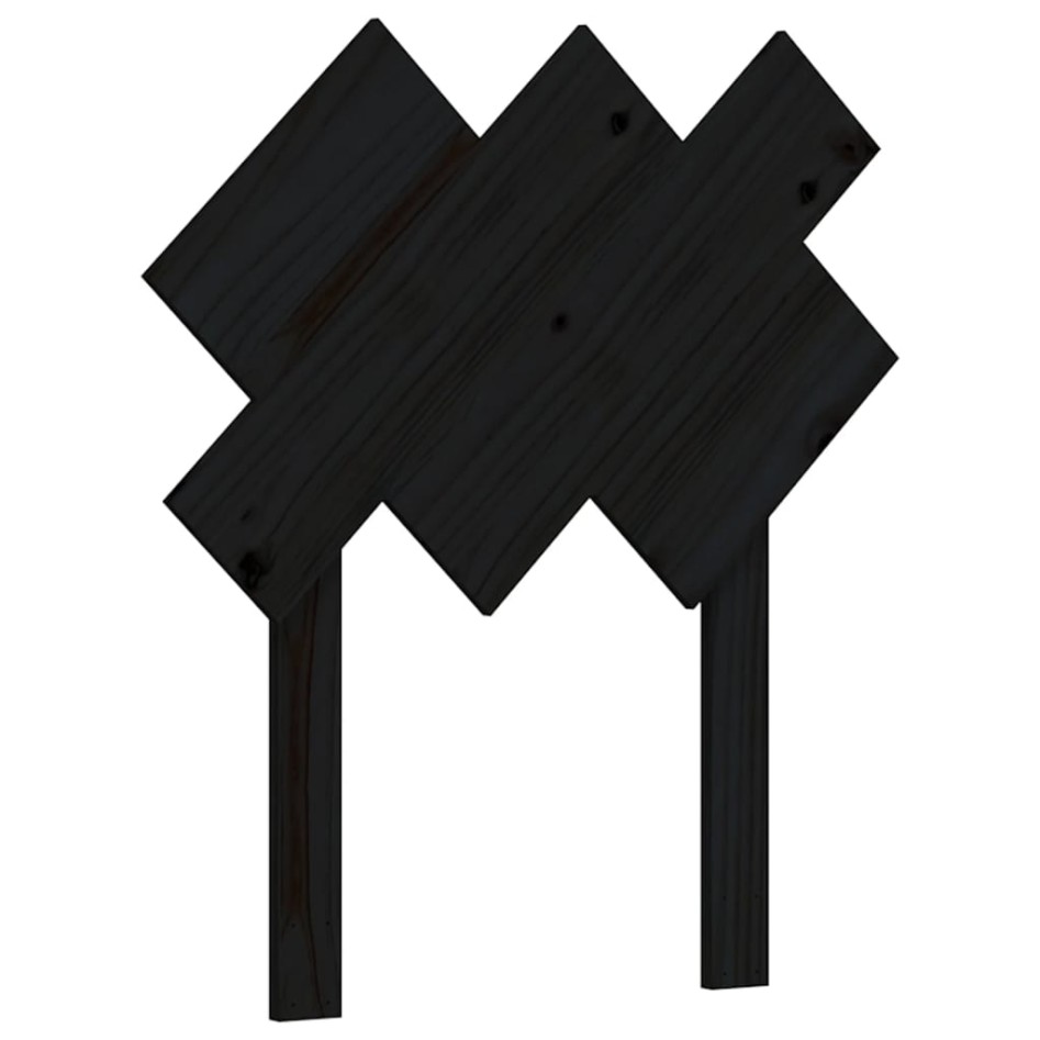 Estructura de cama individual con cabecero madera maciza