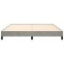 Estructura de cama de terciopelo gris claro 180x200