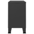 Aparador industrial metal y vidrio gris antracita 105x35x62
