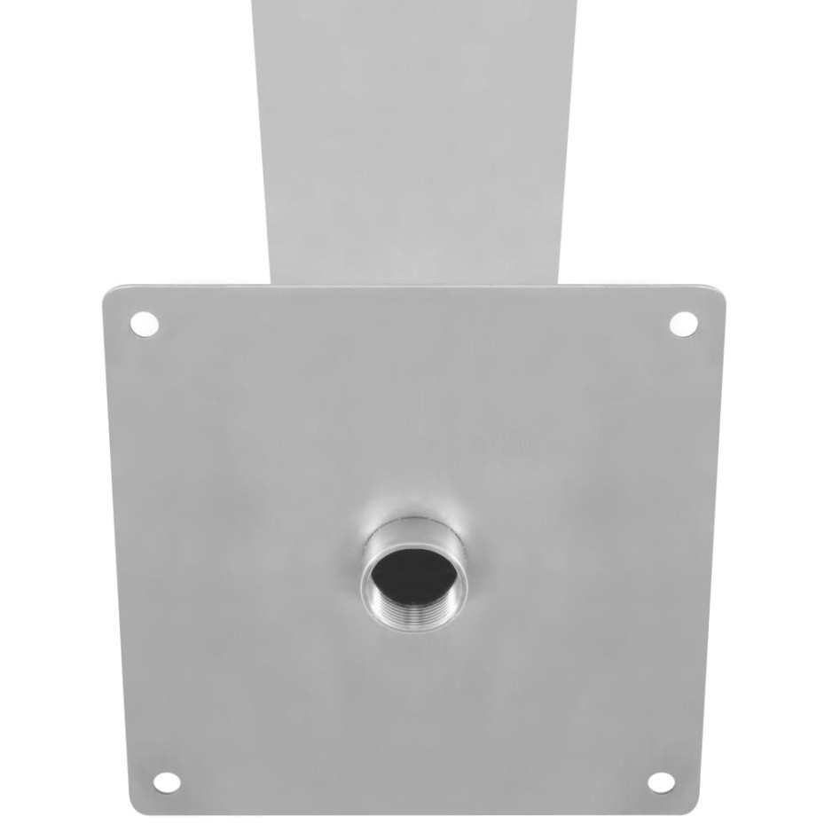 Fuente de piscina de acero inoxidable plateada 64x30x52