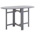 Mesa de jardín de madera maciza de acacia gris 120x70x74