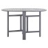 Mesa de jardín de madera maciza de acacia gris 120x70x74
