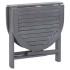 Mesa de jardín de madera maciza de acacia gris 120x70x74