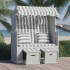 Silla Strandkorb con cojines ratán sintético madera gris