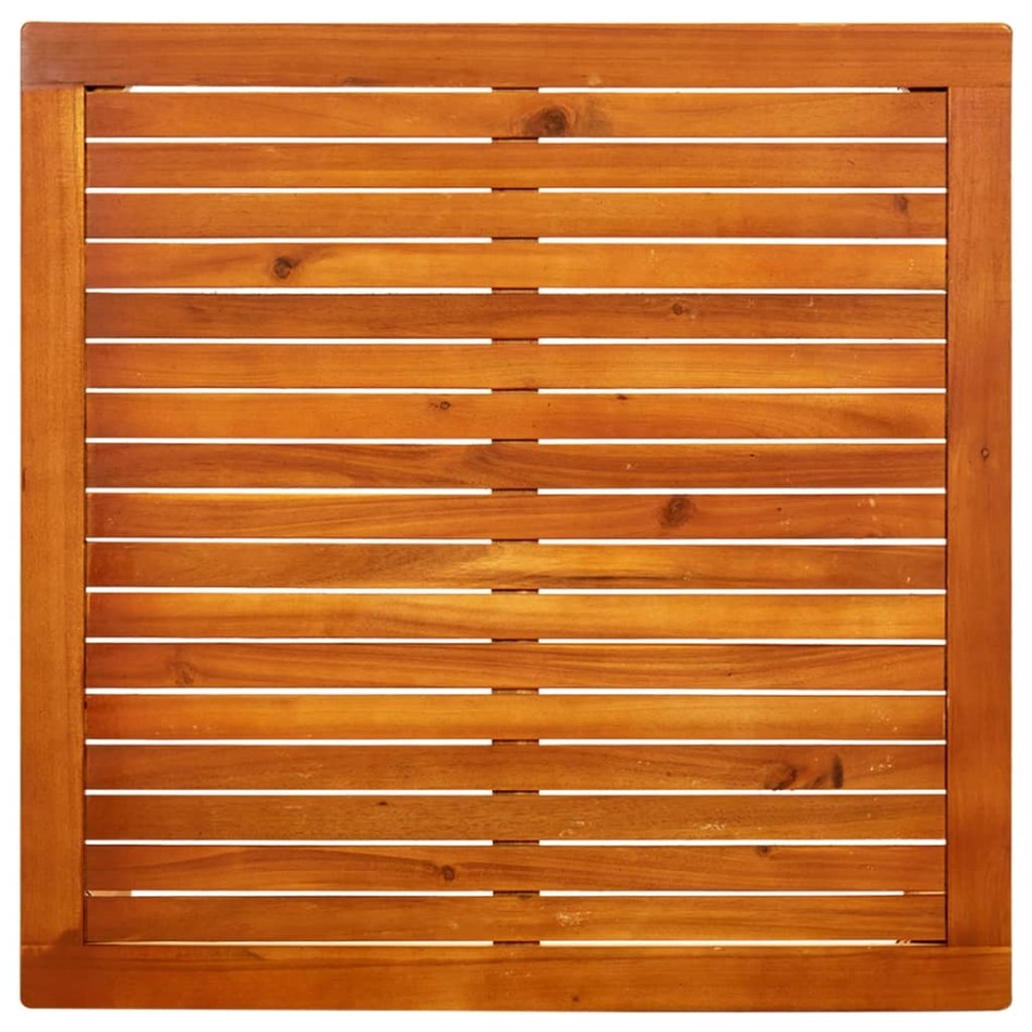 Mesa de centro de jardín madera maciza de acacia 85x85x45