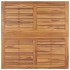 Mesa de comedor de jardín plegable teca maciza 110x110x75