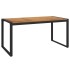 Mesa de jardín con patas en U madera maciza acacia 160x80x75