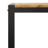 Mesa de jardín con patas en U madera maciza acacia 160x80x75
