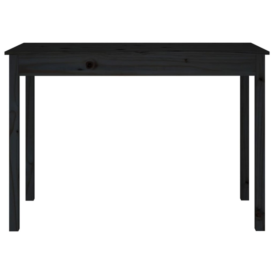 Mesa de comedor madera maciza de pino negro 110x55x75