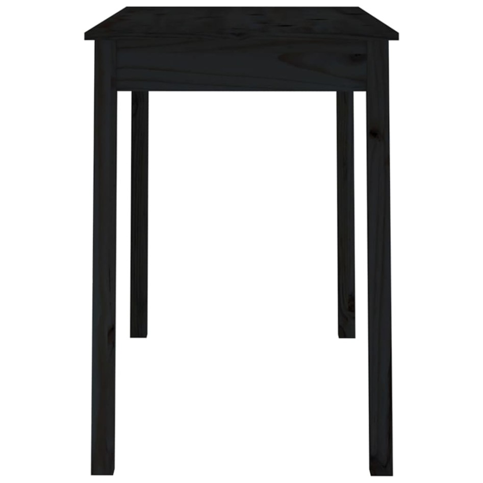 Mesa de comedor madera maciza de pino negro 110x55x75