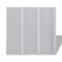 Mampara de ducha con 3 paneles plegables, 141 x 130
