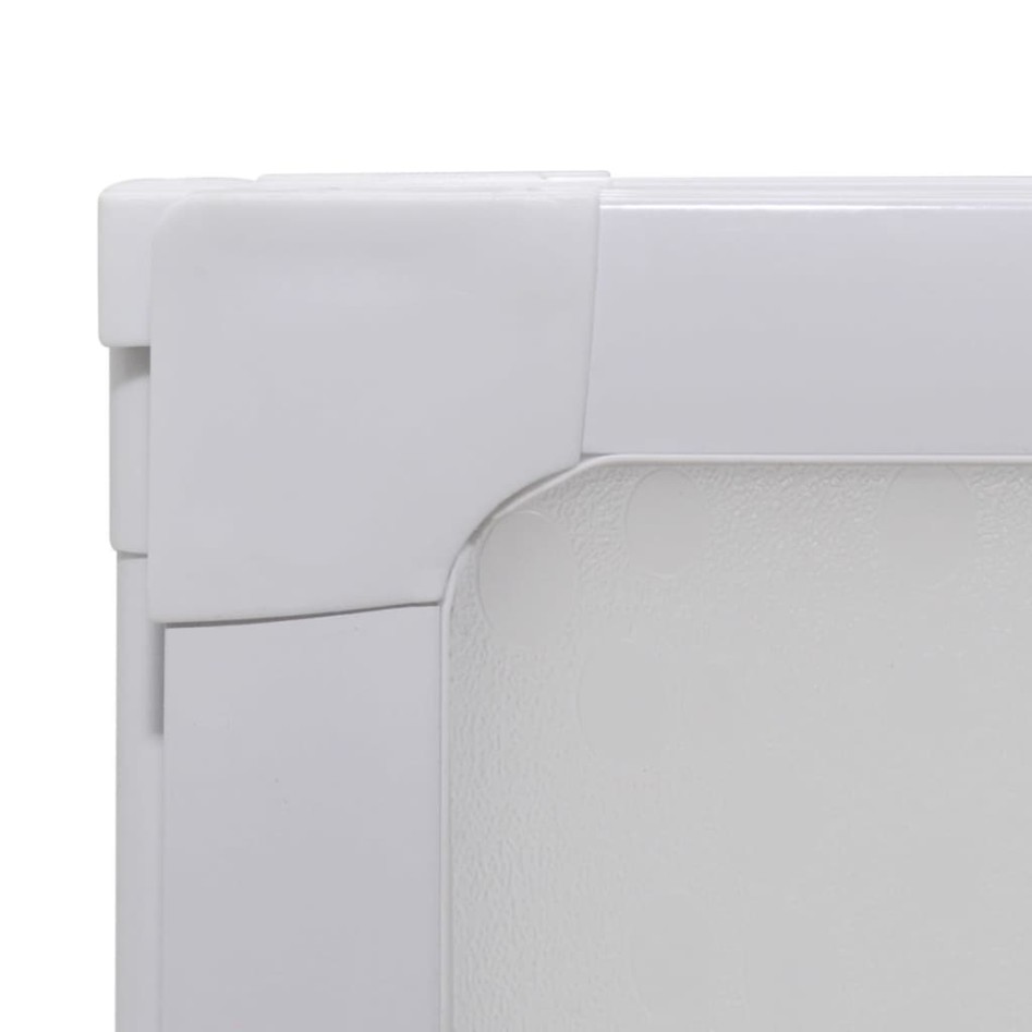 Mampara de ducha con 3 paneles plegables, 141 x 130