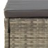 Set de muebles de jardín 4 pzas y cojines ratán sintético